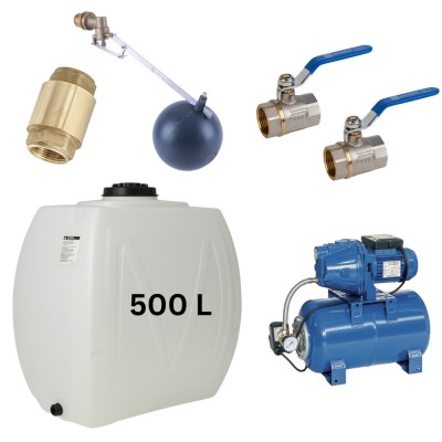 Súprava „Pitná voda 500L“ s nádržou na vodu Narrow Mavil (biela) a hydrofórnym čerpadlom Speroni - Porovnanie produktov