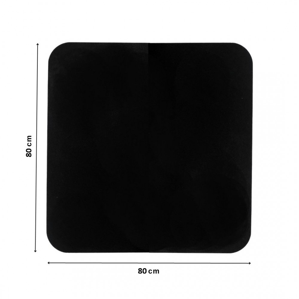 Plech pod kachle, čierna oceľ 2mm, rozmer 80x80cm | Príslušenstvo pre kachle |  |