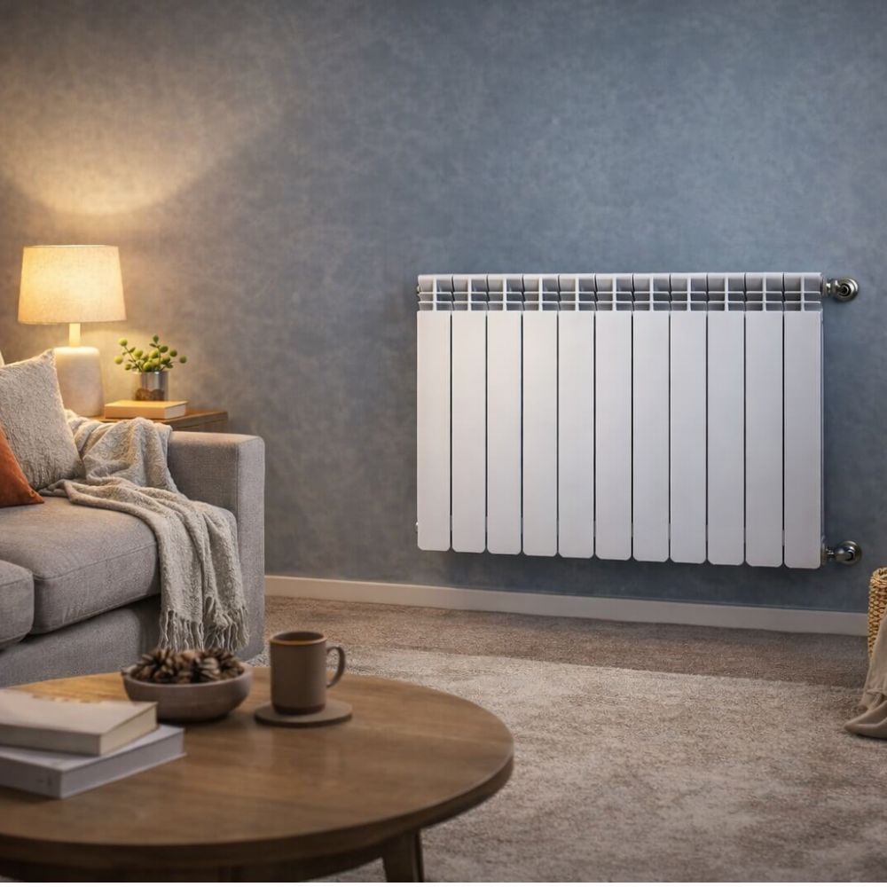 Kompletná sada hliníkových radiátorov Helyos Evo H500, 10 ks x 10 sekcií | Hliníkové radiátory | Radiátory |