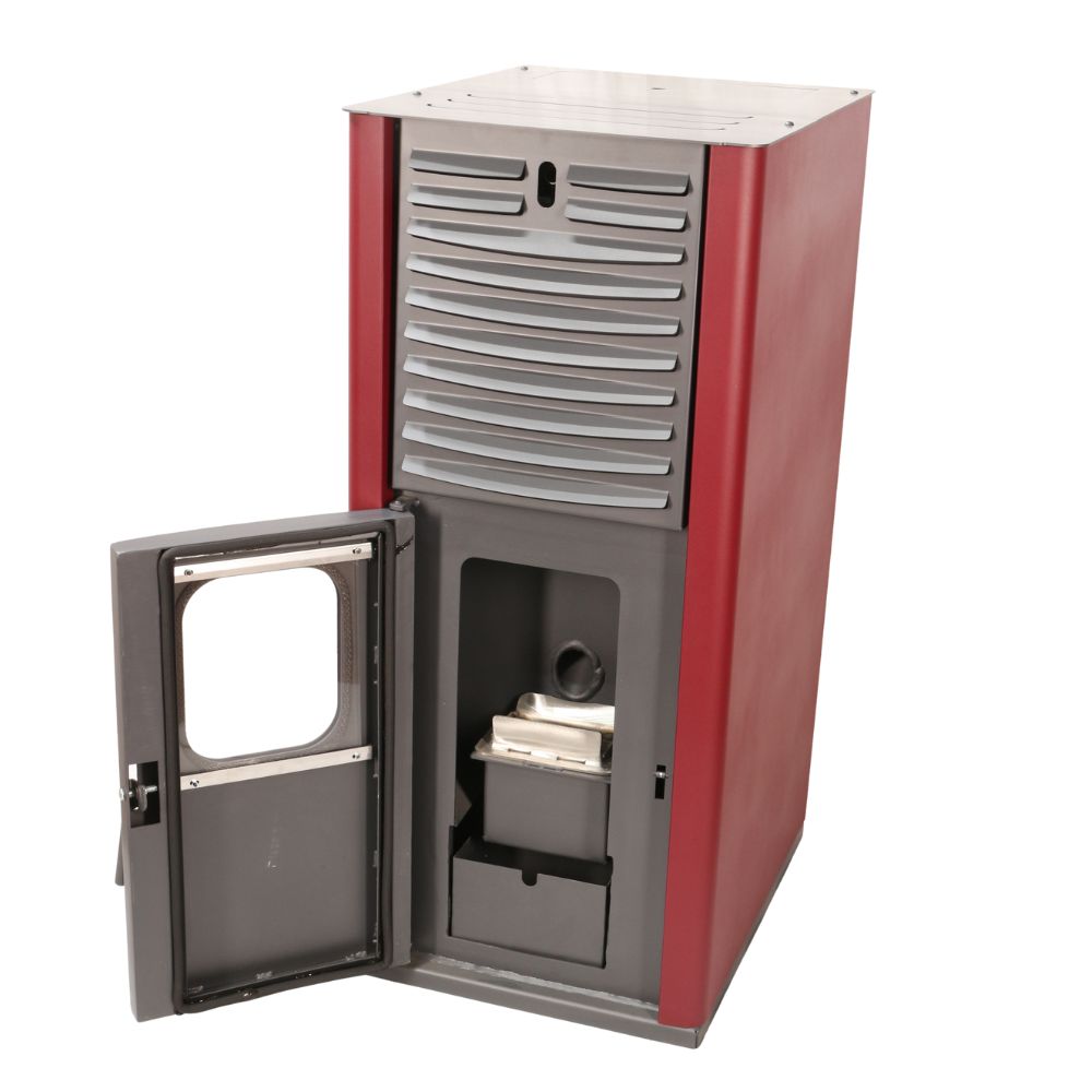 Teplovodné peletové kachle Mytherm IOLI TS 35 červená, 38kW | Teplovodné peletové kachle | Peletové kachle / Pece na pelety |