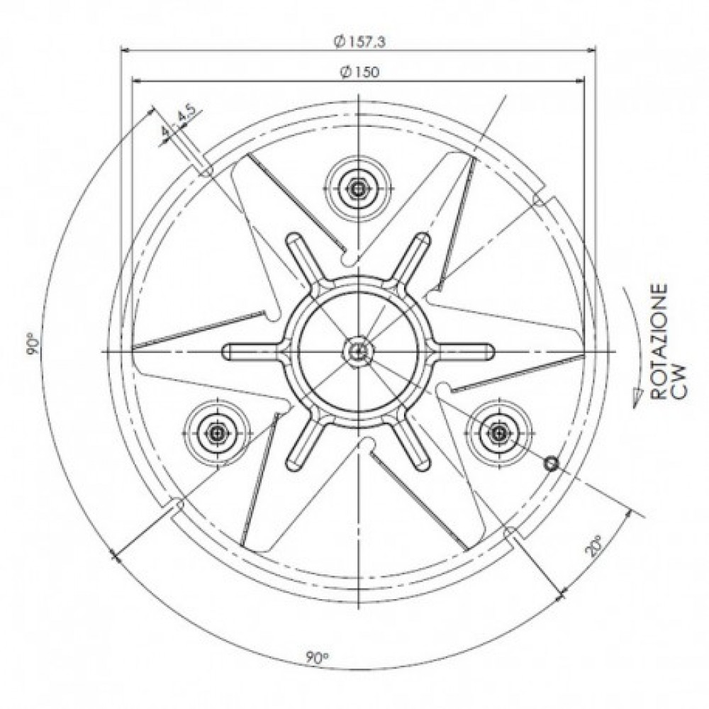 Odsávač dymu TRIAL CAF15Y-120S pre peletové kachle Caminetti Montegrappa | Ventilátory a dúchadlá pre peletové kachle | Diely pre peletové kachle |