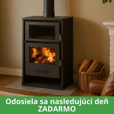 Krbové kachle s teplovodným výmenníkom s rúrou Balkan Energy Suzana, 11.6kW - 17.5kW - Kachle na drevo / Piecky na drevo