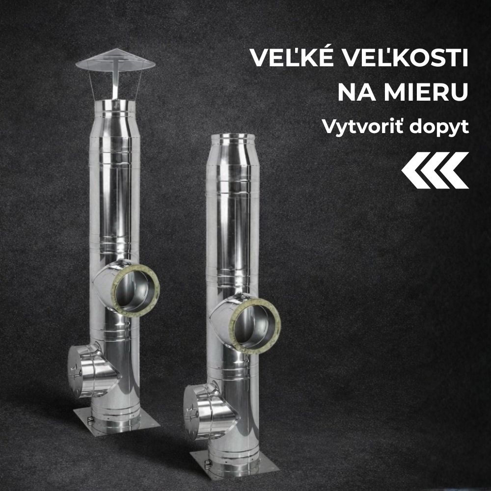 Veľkorozmerné komínové dymovody na individuálnu objednávku | Komin na peletové kachle | Komíny |