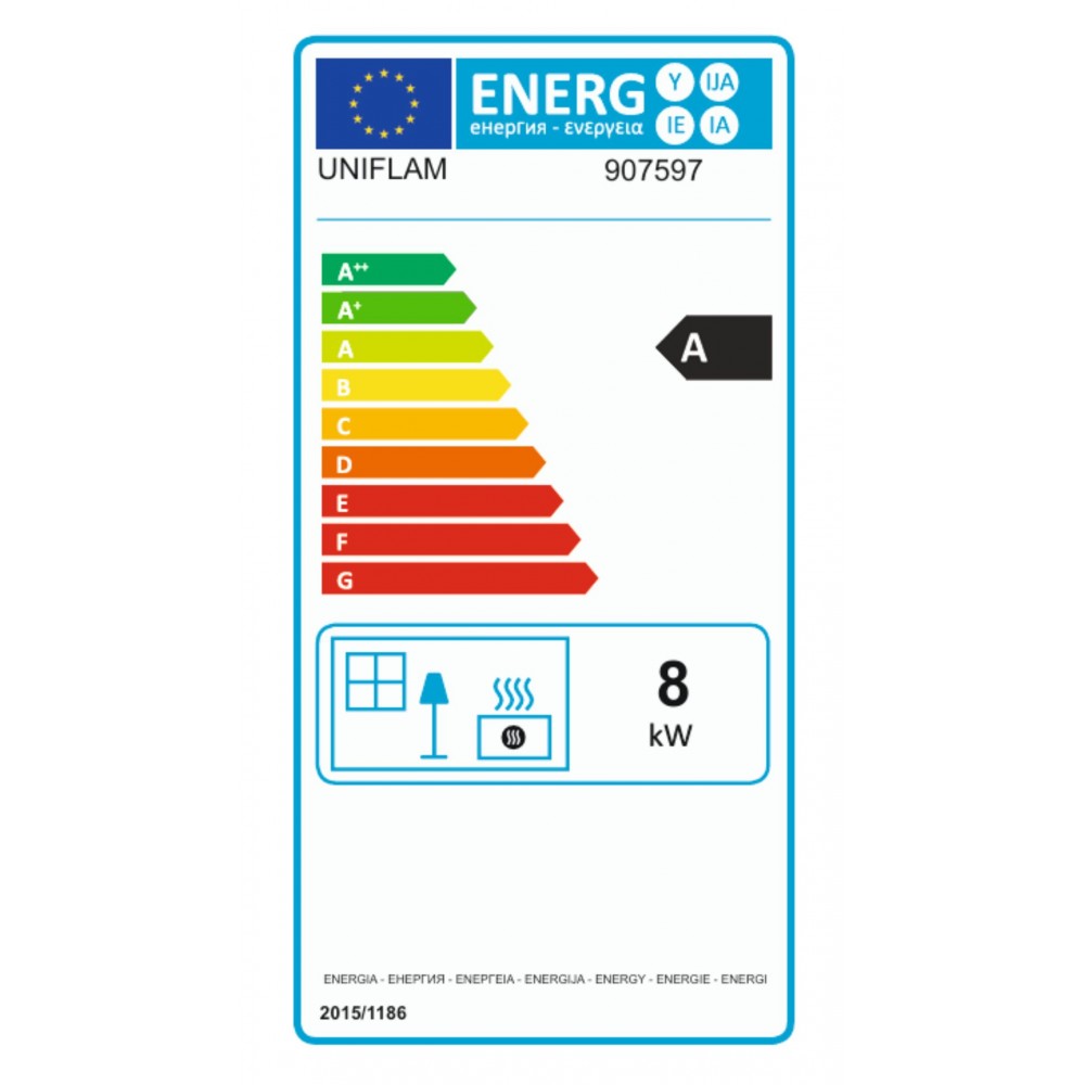Krbová vložka UNIFLAM 600 PLUS ECO s klapkou a prívodom vzduchu, 8 kW | Krbove vlozky | Krby |