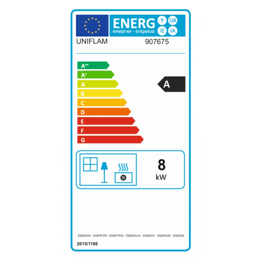 Krbová vložka UNIFLAM 700 ECO s klapkou a prívodom vzduchu, 8 kW | Krby na drevo | Krby |
