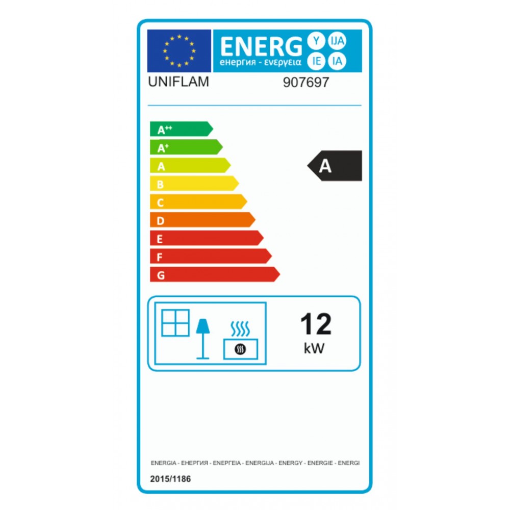 Krbová vložka UNIFLAM 700 PLUS ECO s klapkou a prívodom vzduchu, 12 kW | Krby na drevo | Krby |