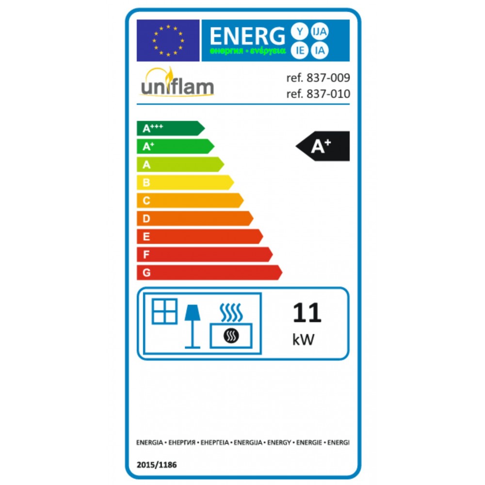 Krbová vložka UNIFLAM 760 DURO s rozvodmi vzduchu a prívodom vzduchu, 11 kW | Krby na drevo | Krby |
