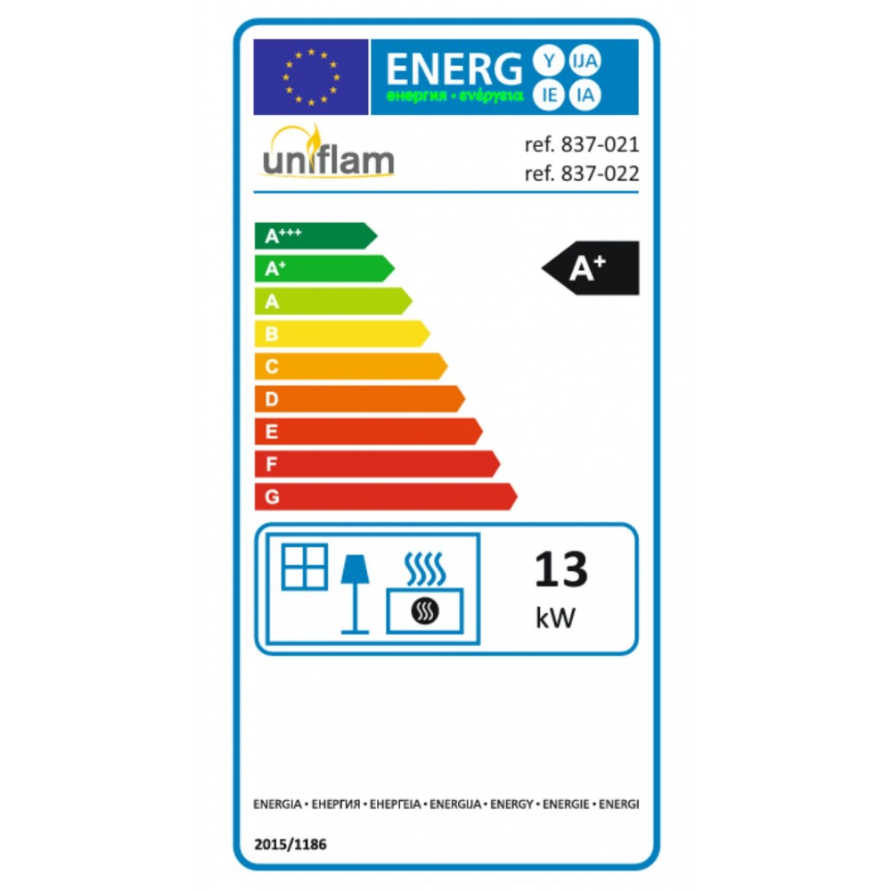 Krbová vložka UNIFLAM 860 DURO s rozvodmi vzduchu a prívodom vzduchu, 13 kW | Krby na drevo | Krby |
