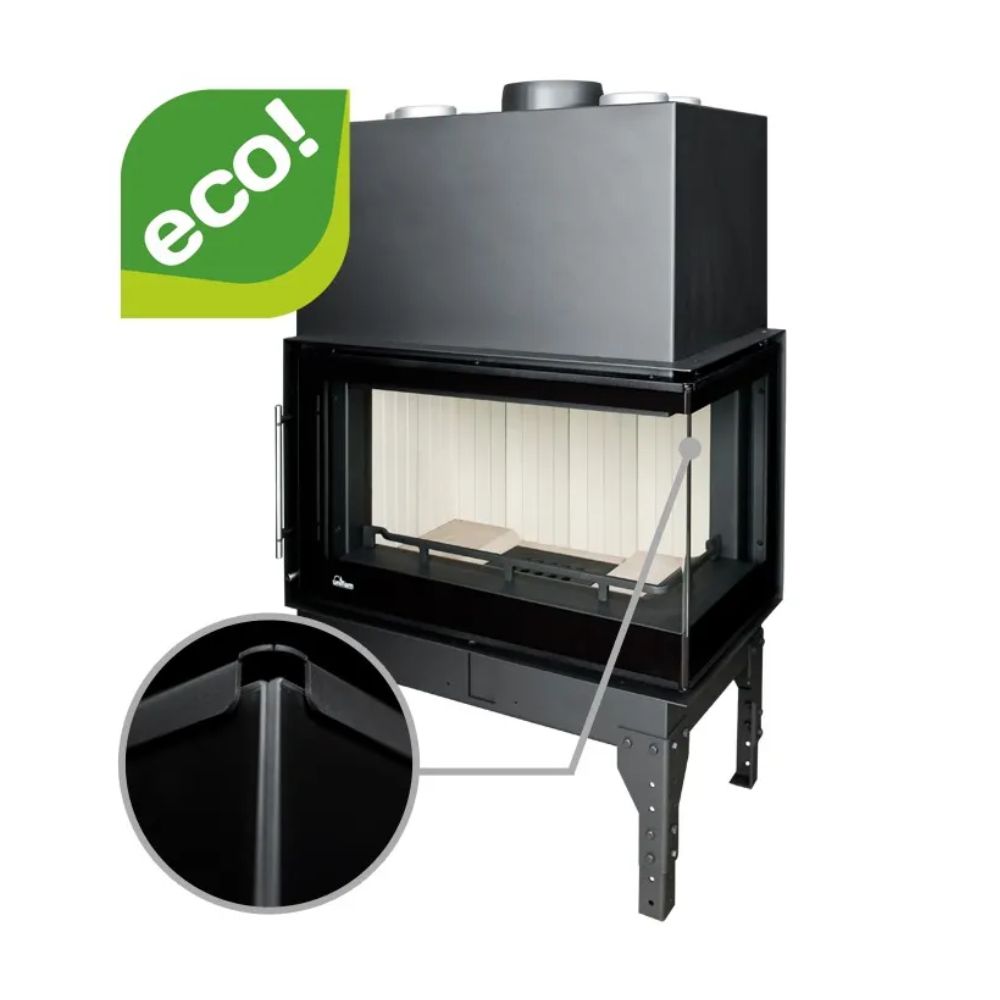 Krbová vložka UNIFLAM 860 EVO PBS s rozvodmi vzduchu a prívodom vzduchu, pravá strana, 15 kW | Krby na drevo | Krby |