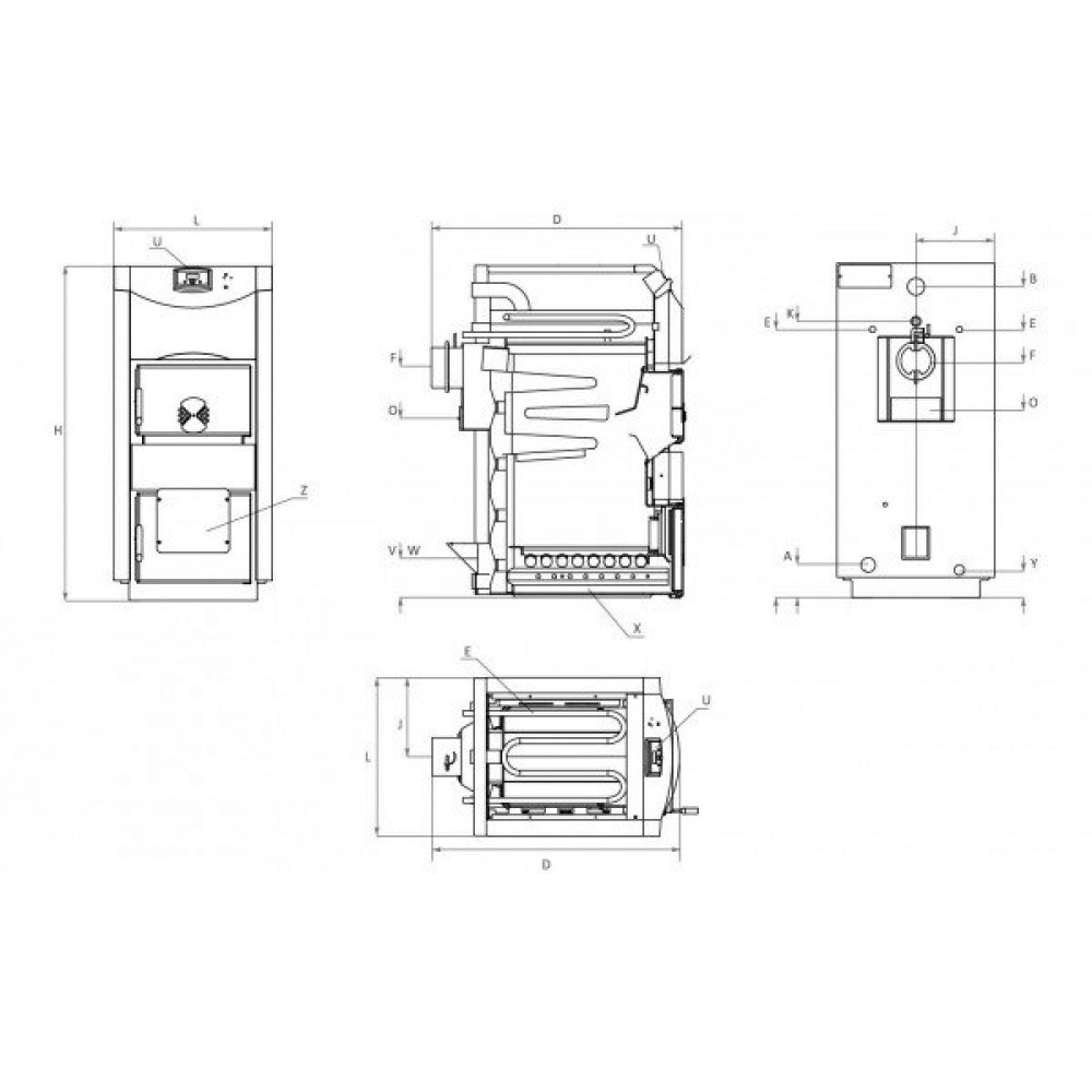 Kotol na drevo BURNiT NWB PRIME 90, 90kW | Kotly na drevo | Drevo |