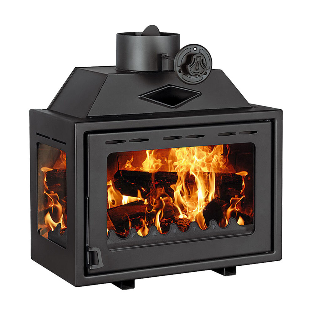 Krbova vlozka Prity O, Ľavý ,10kw | Teplovzdušné krby | Krby na drevo |