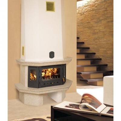 Teplovodná krbová vložka Prity TC W35, liatinový, 40kw - Liatinové krbové vložky