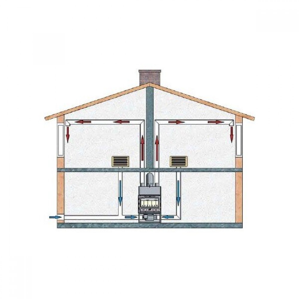 Krbova vlozka Prity TC2F, liatinový, 18.5kW | Krby na drevo | Krby |