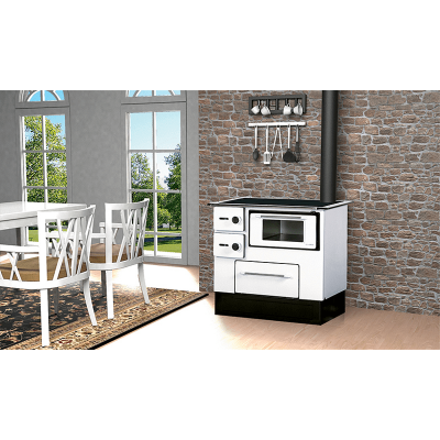 Sporák na drevo Alfa Plam Regular 46 Biela Pravý, 5kW - Porovnanie produktov