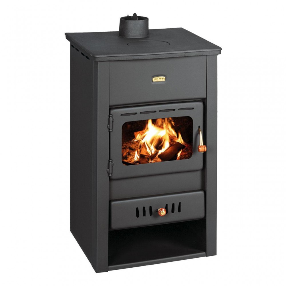 Krbové kachle s teplovodným výmenníkom Prity K2 CP W10 s liatinovou doskou, 13.3kW | Kachle na drevo / Piecky na drevo | Krbové kachle |