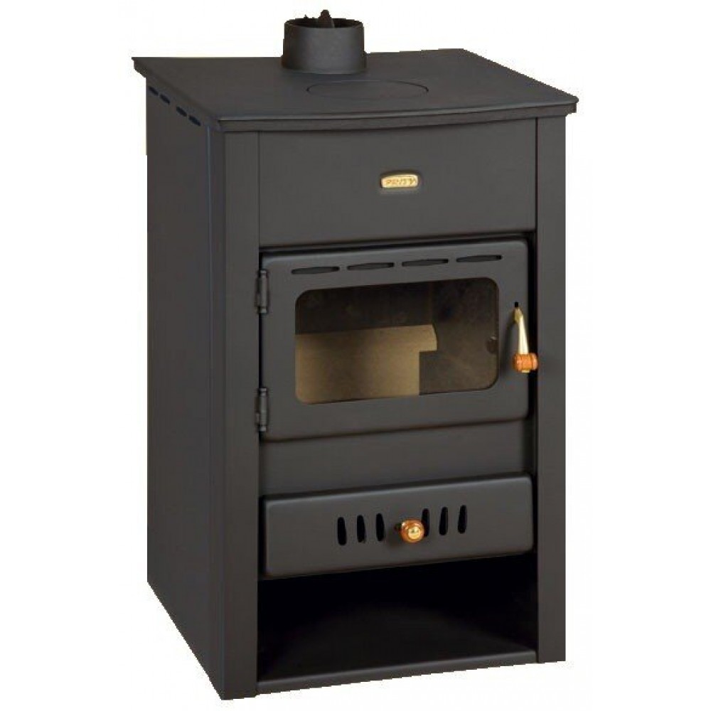 Krbové kachle s teplovodným výmenníkom Prity K2 CP W10 s liatinovou doskou, 13.3kW | Kachle na drevo / Piecky na drevo | Krbové kachle |