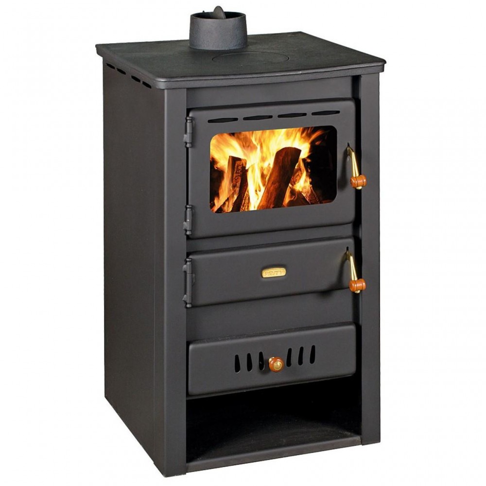 Krbové kachle s teplovodným výmenníkom Prity K22 CP W10 s liatinovou doskou, 13,3kW | Kachle na drevo / Piecky na drevo | Krbové kachle |