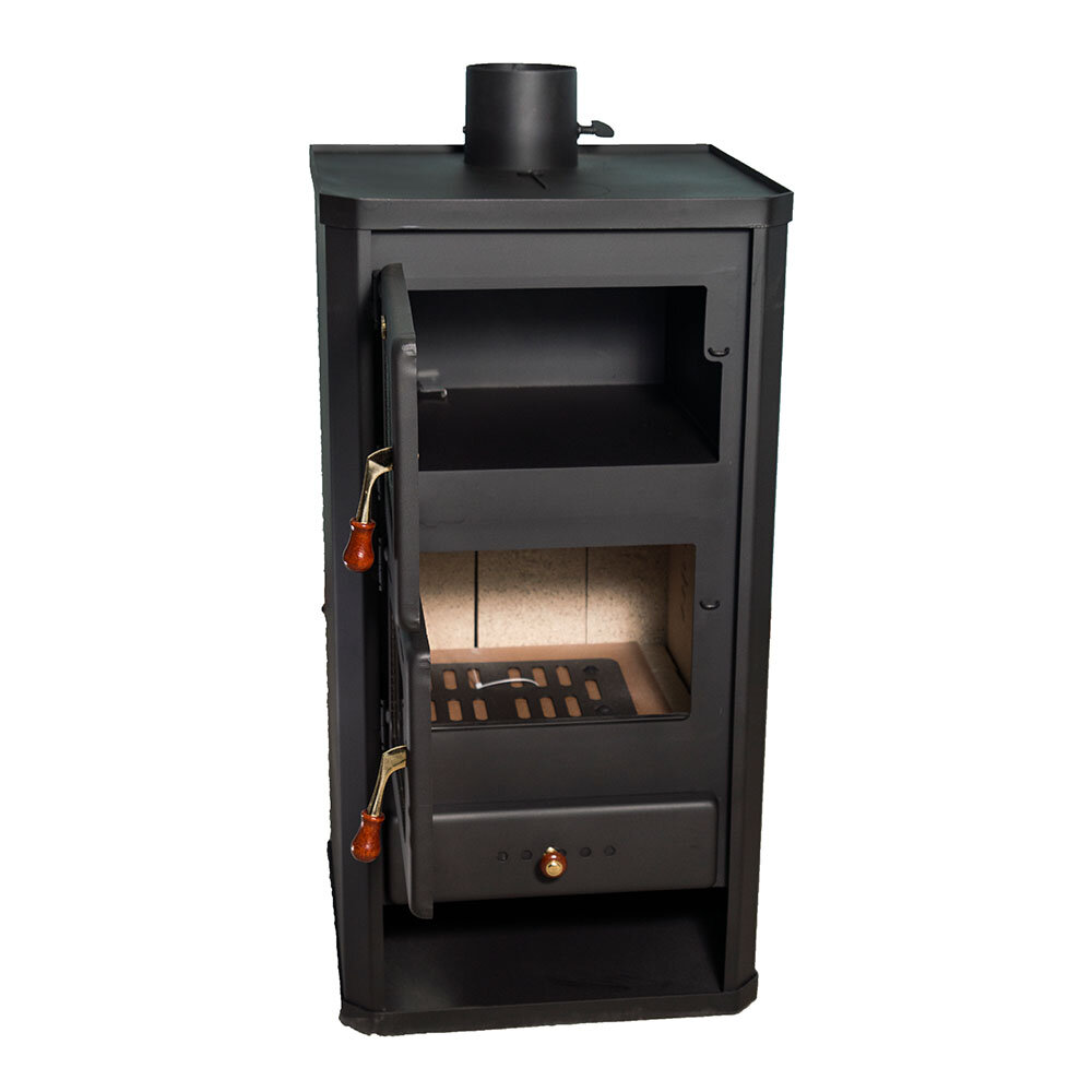 Kachle / Piecka na drevo s rúrou Prity FM 12,1kW, Log | Kachle na drevo / Piecky na drevo | Krbové kachle |