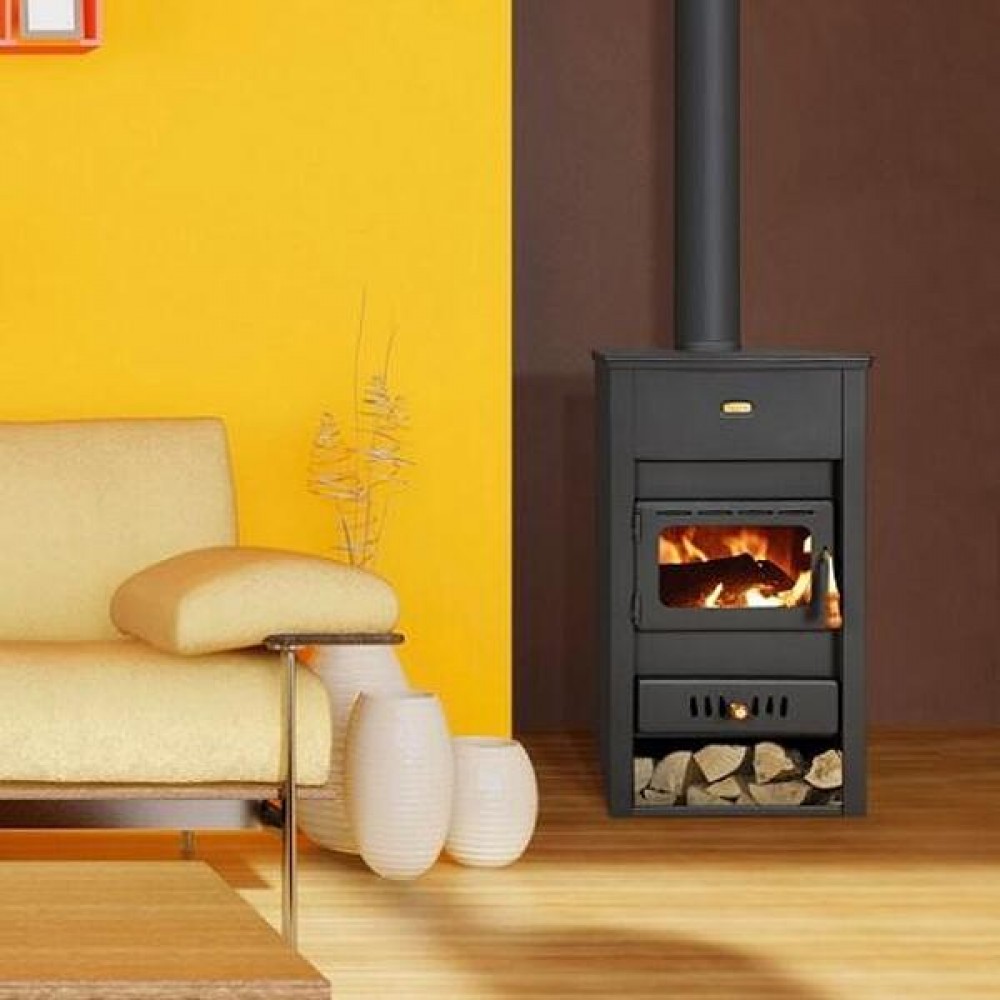 Kachle / Piecka na drevo Prity K2 CP s liatinovou doskou, 10,4kW, Log | Kachle na drevo / Piecky na drevo | Krbové kachle |