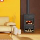 Kachle / Piecka na drevo Prity K2 CP s liatinovou doskou, 10,4kW, Log | Kachle na drevo / Piecky na drevo | Krbové kachle |