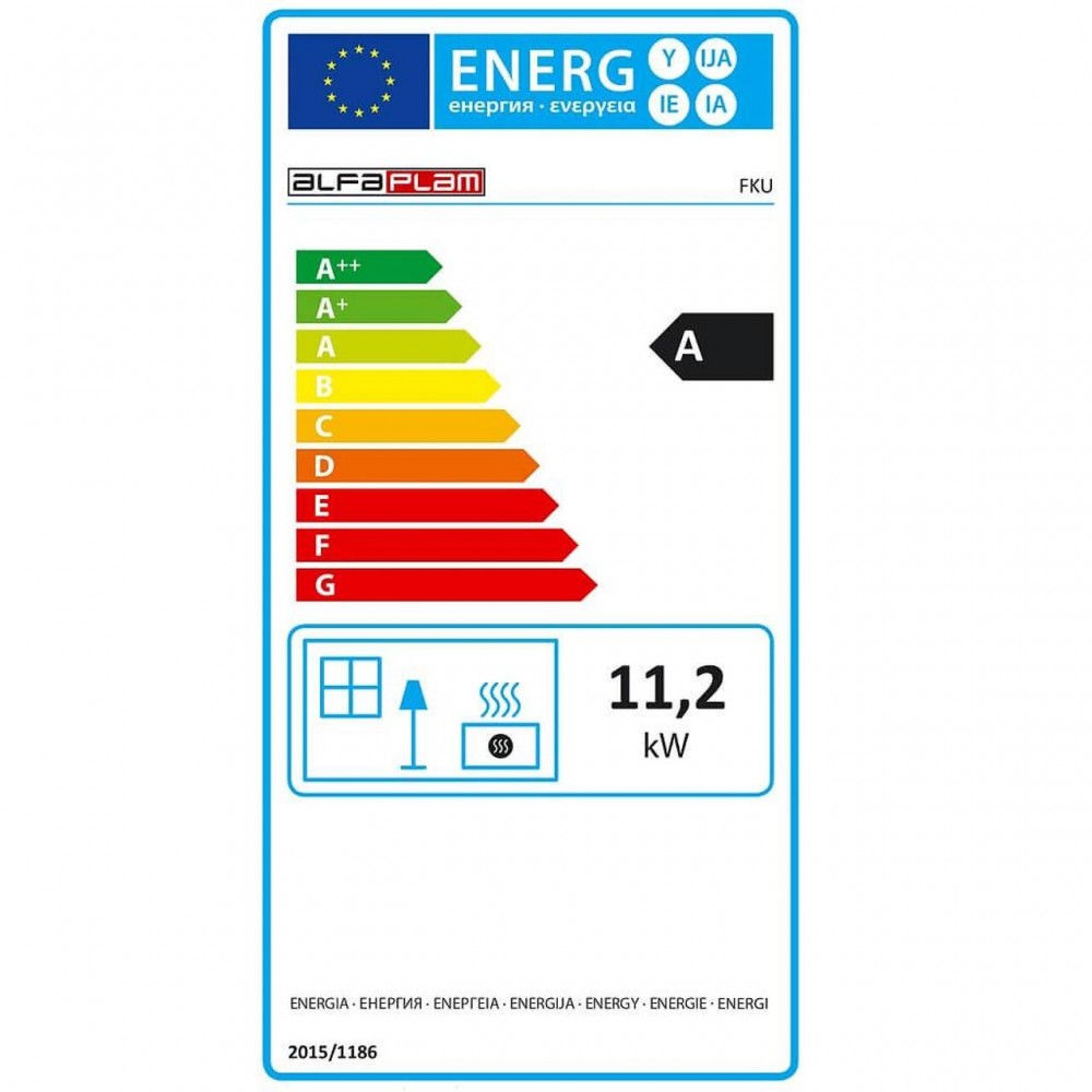 Krbova vlozka Alfa Plam FKU, liatinový, 11kW | Krby na drevo | Krby |