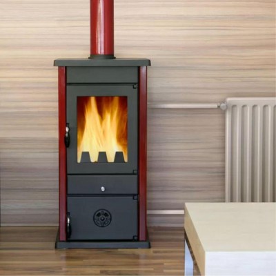 Kachle / Piecka na drevo MBS Vesta 10kW Červená, Log - Kachle na drevo / Piecky na drevo