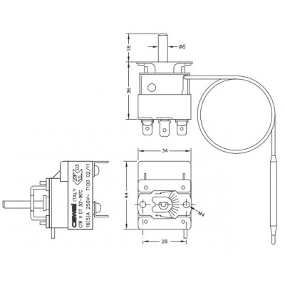 Capillary electromechanical thermostat Cewal, CTR - Porovnanie produktov