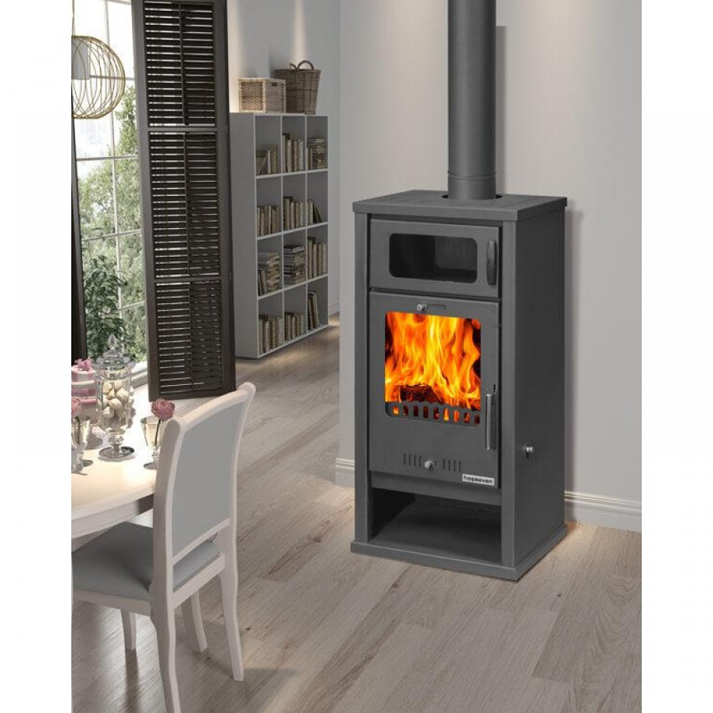 Kachle / Piecka na drevo s rúrou Balkan Energy Troy, 7.8kW | Kachle na drevo / Piecky na drevo | Krbové kachle |
