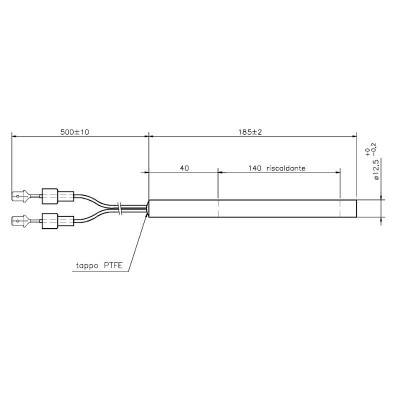 Zapaľovač / rezistor pre peletové kachle La Nordica a iné, celková dĺžka 185mm, 400W - Porovnanie produktov