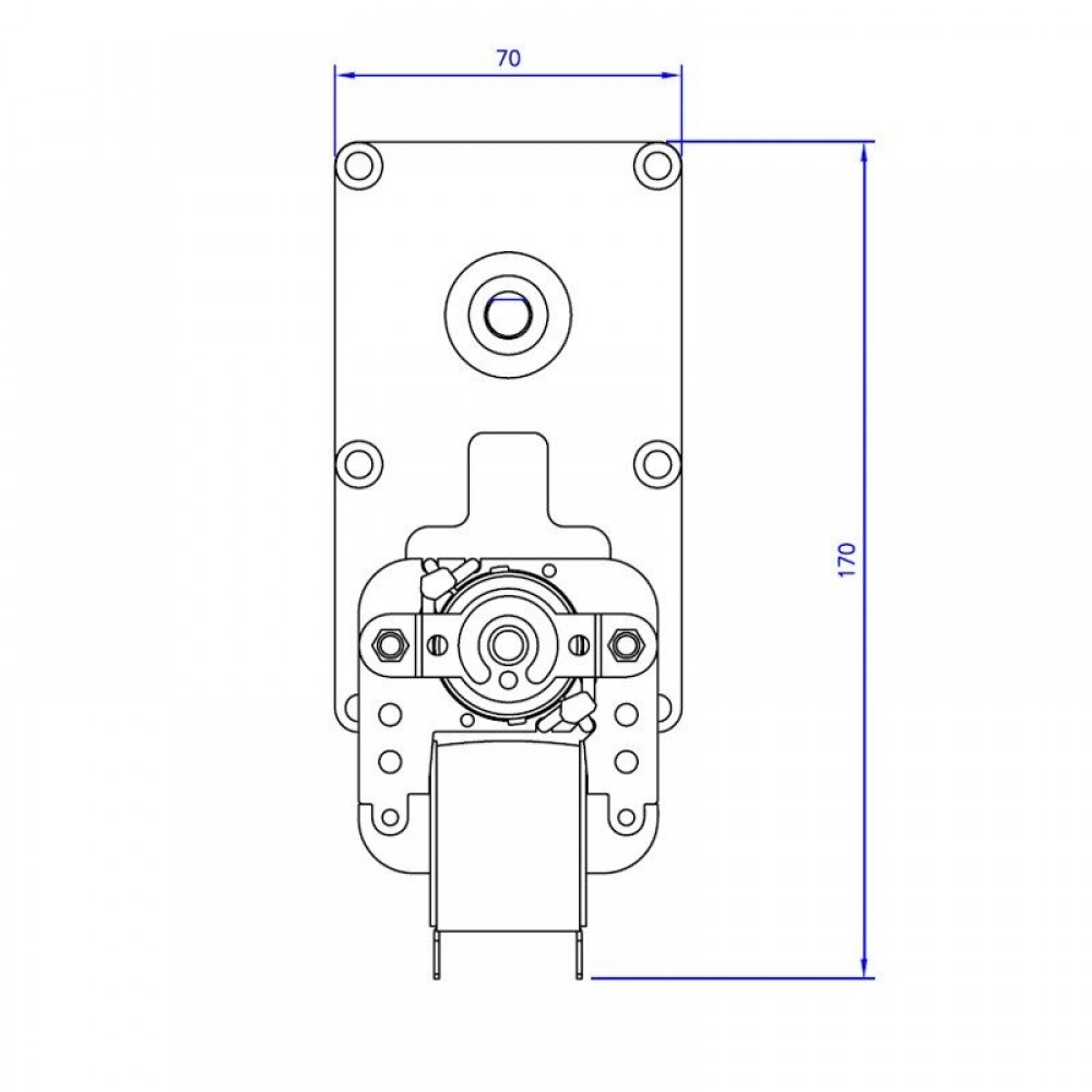 Prevodový motor Mellor FB1285, 3RPM pre peletové kachle Clam a iné | Prevodové motory | Diely pre peletové kachle |