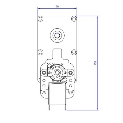 Prevodový motor Mellor FB1285, 3RPM pre peletové kachle Clam a iné - Prevodové motory pre peletové kachle