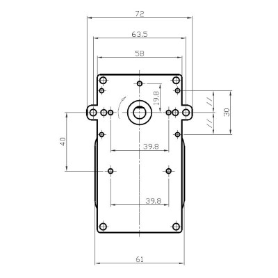 Prevodový motor Kenta K9115101, 2.5RPM pre peletové kachle Clam a iné - Prevodové motory pre peletové kachle