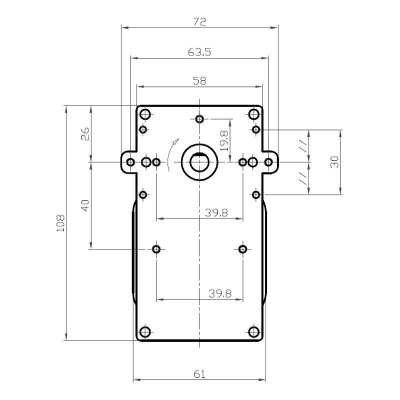 Prevodový motor Kenta K9117304, 12RPM pre peletové kachle Cadel, Deville, Eurofiamma, Karmek One - Prevodové motory pre peletové kachle