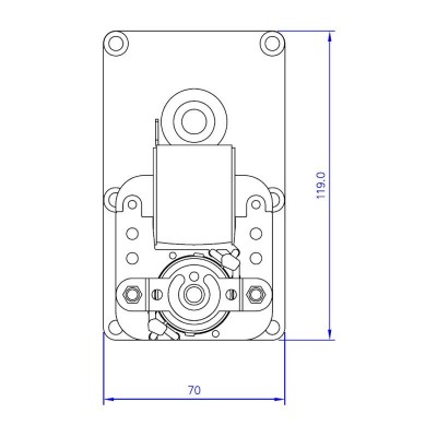 Prevodový motor Mellor FB1218 pre peletové kachle Alfa Plam, Arce, Clementi, Enviro, Vescovi, Pasqualicchio, 3RPM - Prevodové motory pre peletové kachle