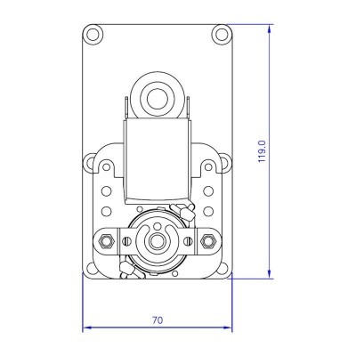Prevodový motor Mellor FB1271, 4RPM pre peletové kachle Caminetti Montegrappa a iné - Prevodové motory pre peletové kachle