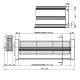 Tangenciálny ventilátor pre peletové kachle Prisma, s Ø80 mm, prietok 250 m³/h | Ventilátory a dúchadlá pre peletové kachle | Diely pre peletové kachle |