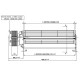 Tangenciálny ventilátor pre peletové kachle Eva Calor, Prisma, s Ø80 mm, prietok 175/195 m³/h | Ventilátory a dúchadlá pre peletové kachle | Diely pre peletové kachle |