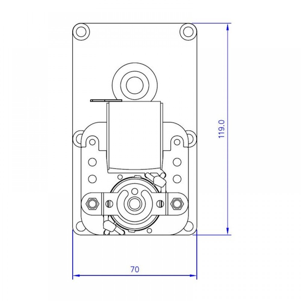 Prevodový motor Mellor FB1255, 4RPM pre peletové kachle Eco Spar a iné | Prevodové motory | Diely pre peletové kachle |