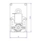 Prevodový motor Mellor FB1255, 4RPM pre peletové kachle Eco Spar a iné | Prevodové motory | Diely pre peletové kachle |