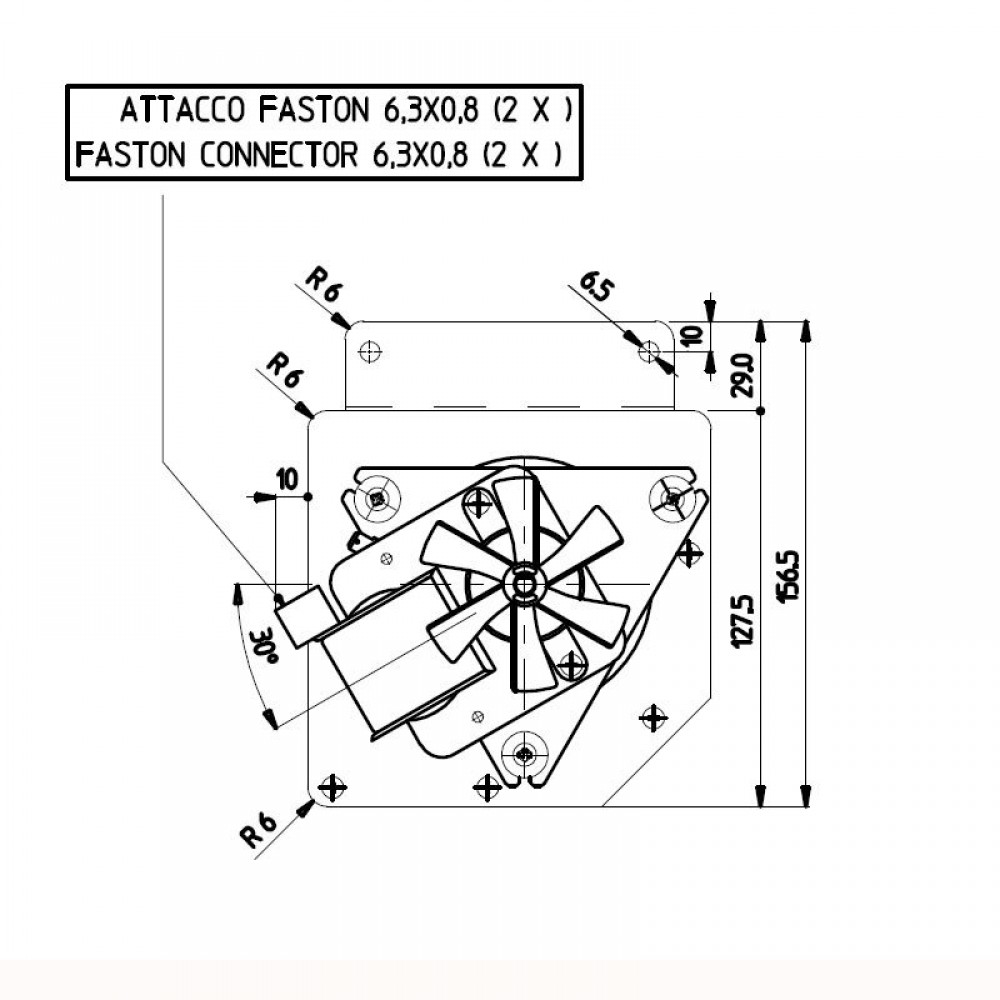 Tangenciálny ventilátor pre peletové kachle Edilkamin a iné s Ø80 mm, prietok 485 m³/h | Ventilátory a dúchadlá | Diely pre peletové kachle |