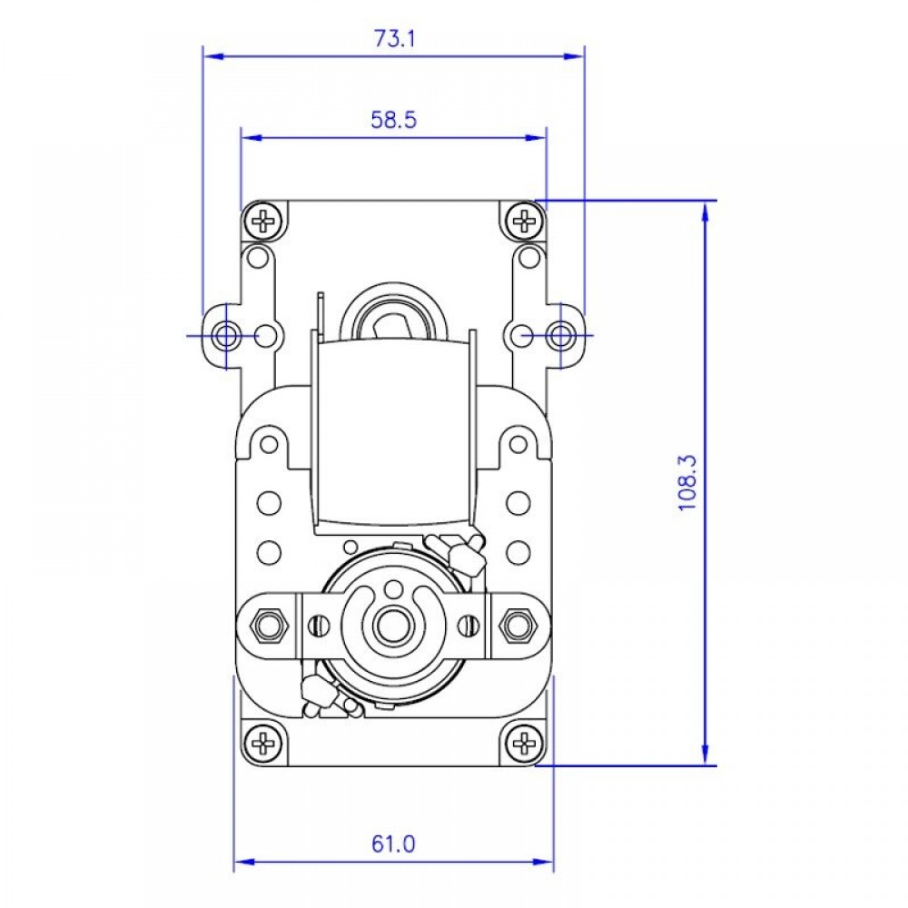 Prevodový motor s dutým hriadeľom Mellor KB1014, 3RPM pre peletové kachle Karmek One, Caminetti Montegrappa a iné | Prevodové motory pre peletové kachle | Diely pre peletové kachle |