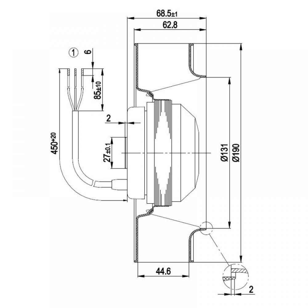 Radiálny ventilátor EBM pre peletové kachle Ecoforest, Edilkamin, prietok 195 m³/h | Ventilátory a dúchadlá pre peletové kachle | Diely pre peletové kachle |