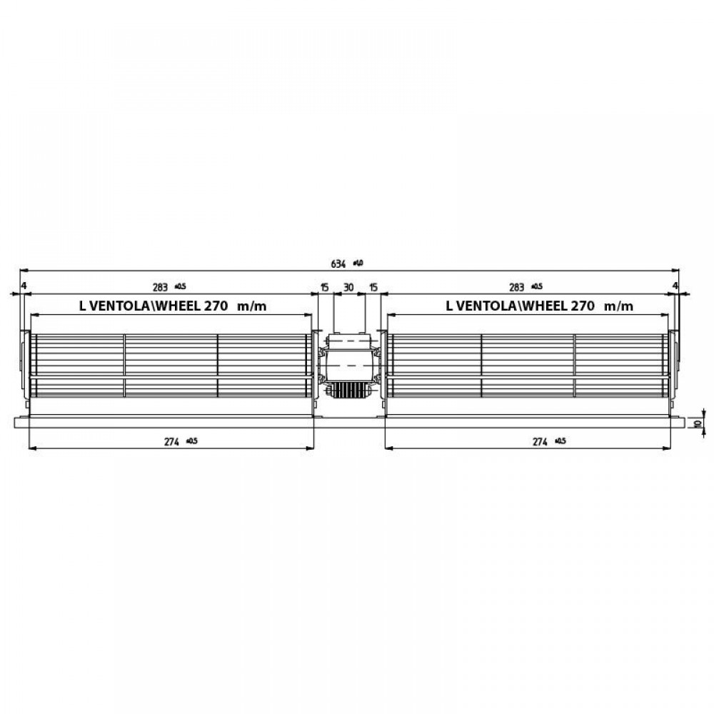 Dvojitý priečny ventilátor Fergas pre peletové kachle Fergas for pellet stoves Edilkamin, Ecoteck, Ravelli, Ø60 mm, prietok 248 m³/h | Ventilátory a dúchadlá pre peletové kachle | Diely pre peletové kachle |