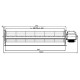 Tangenciálny ventilátor Fergas pre peletové kachle Edilkamin, Cadel, s Ø60 mm, prietok 250 m³/h | Ventilátory a dúchadlá pre peletové kachle | Diely pre peletové kachle |