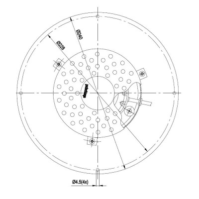 Ventilátor na odsávanie dymu EBM pre peletové kachle Breckwell, ComfortBilt, Maximálny prietok vzduchu 450 m³/h - EBM