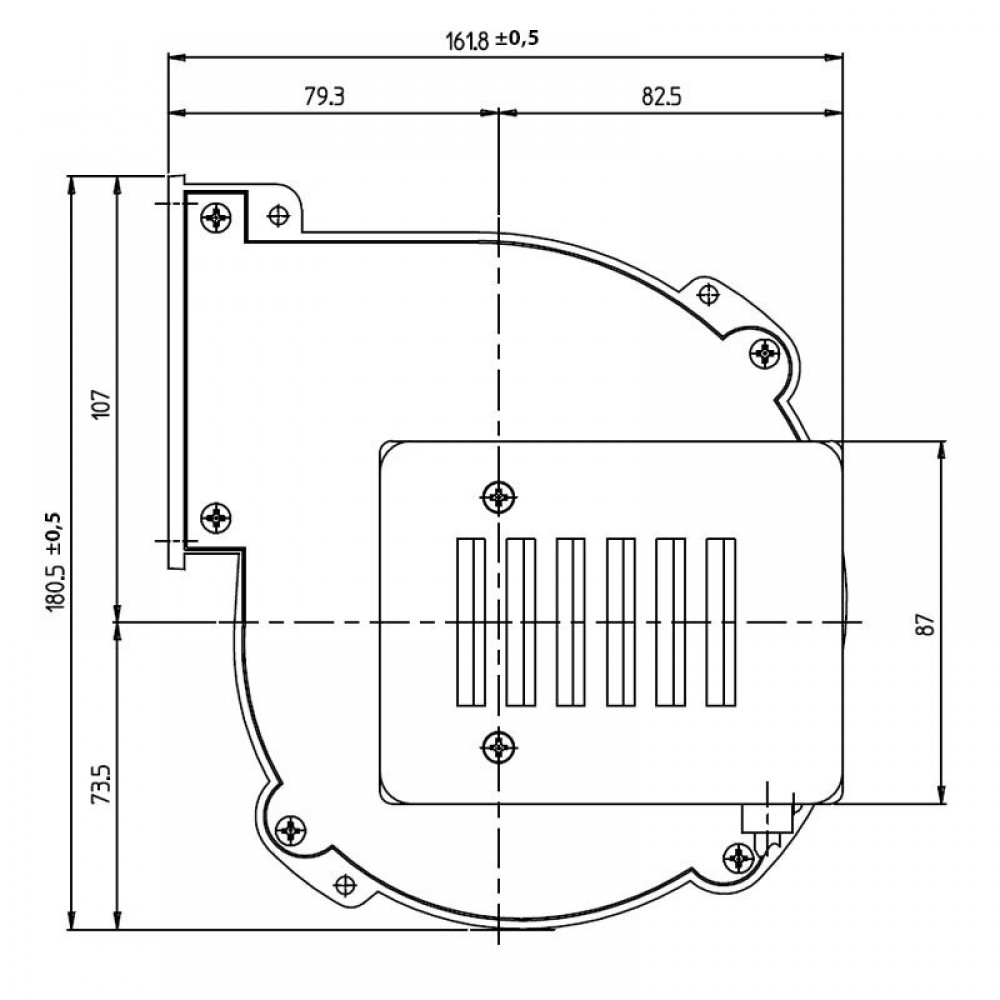 Radiálny ventilátor pre peletové kachleFergas Sicalor, Prisma, prietok 220 m³/h | Ventilátory a dúchadlá pre peletové kachle | Diely pre peletové kachle |