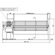 Tangenciálny ventilátor Fergas pre Edilkamin, Italiana Camini a iné s Ø80 mm, prietok 337 m³/h | Ventilátory a dúchadlá | Diely pre peletové kachle |