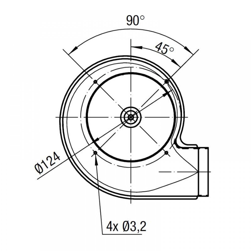 Odsávač dymu EBM pre peletové kachle Palladio, maximálny prietok vzduchu 170 m³/h | Ventilátory a dúchadlá | Diely pre peletové kachle |