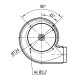 Odsávač dymu EBM pre peletové kachle Palladio, maximálny prietok vzduchu 170 m³/h | Ventilátory a dúchadlá | Diely pre peletové kachle |