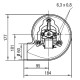 Odsávač dymu EBM pre peletové kachle Palladio, maximálny prietok vzduchu 170 m³/h | Ventilátory a dúchadlá | Diely pre peletové kachle |